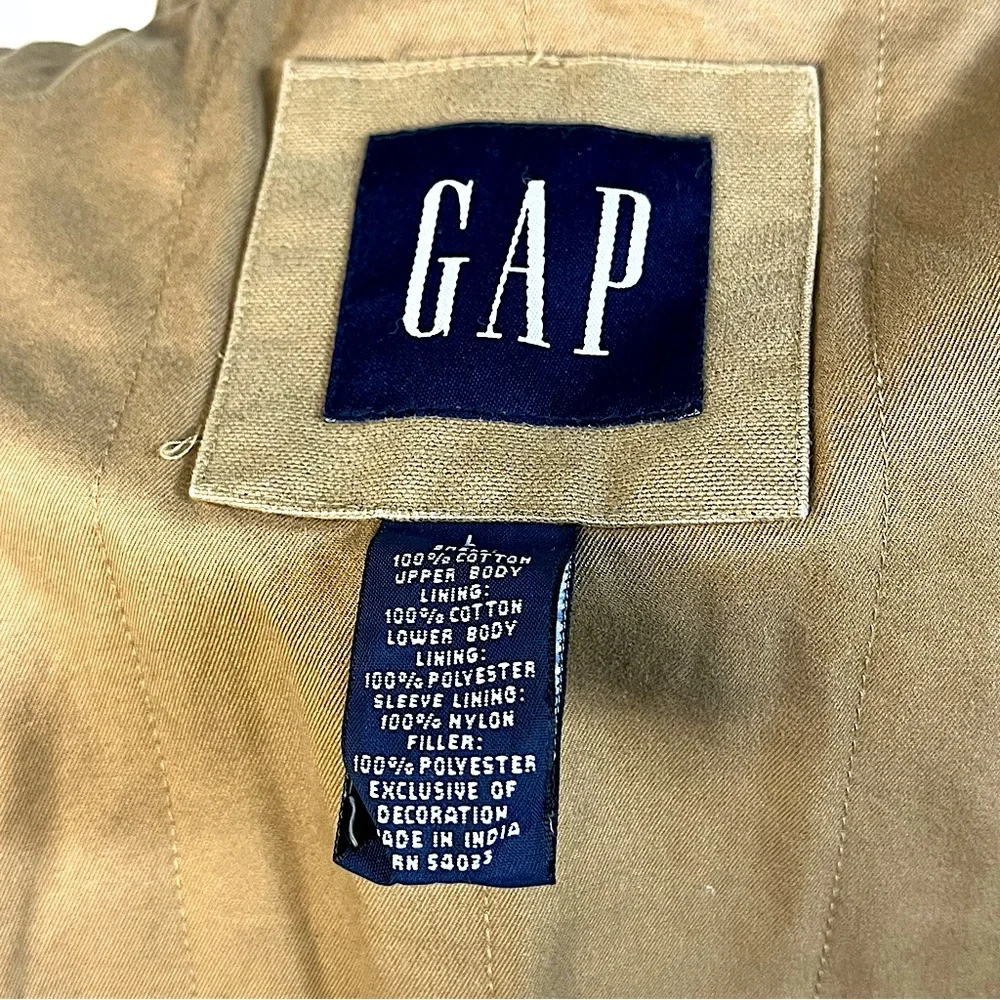 GAP Men’s Barn Coat Cotton Canvas Corduroy Sz L Outdoor Rugged Streetwear - Picture 10 of 11